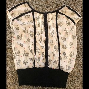 Candies sheer top with elastic waiste